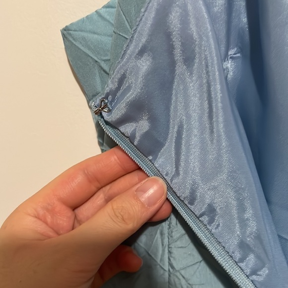 INC International Concepts 100% silk maxi dress - light blue - size 8 - Picture 6 of 8